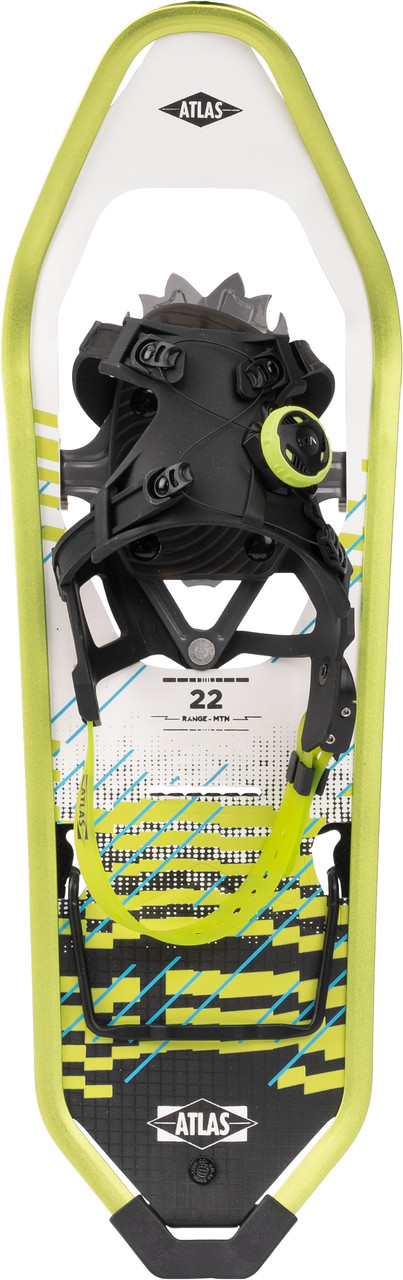 Atlas Range-MTN Snowshoes 26 Acid Green - BOA Fit System With Heel