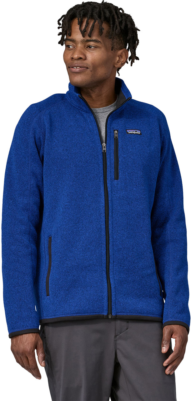 Patagonia Men's Better Sweater Fleece Full Zip Hoody Striped Jacket Large