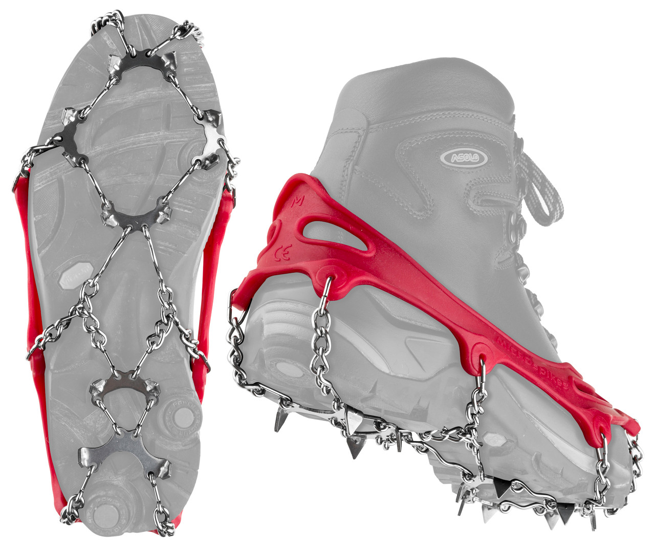 1 Paire-crampons, Chaînes De Glace Pour Chaussures Et Bottes, Pointes De  Chaussures Adhérentes En Silicone En Acier Inoxydable Pour La Traction De  La Neige Et De La Glace, Pour La Randonnée D'hiver