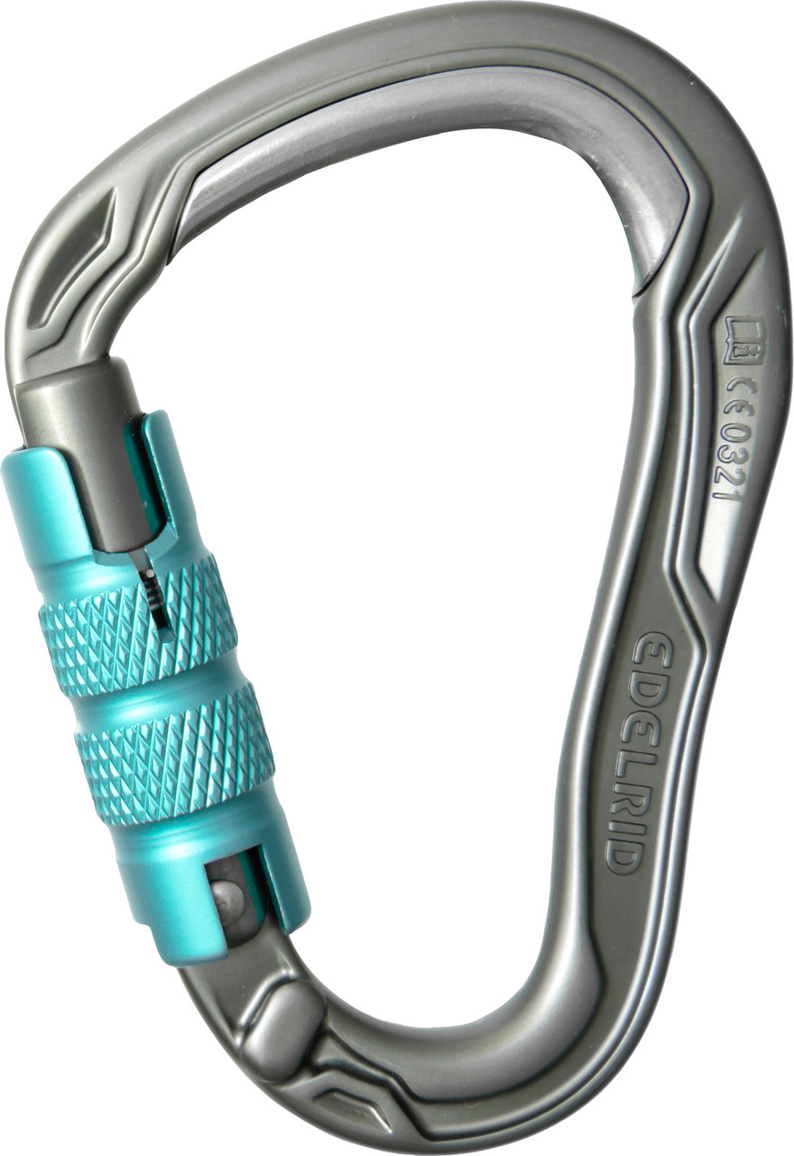 Mousqueton à Vis Edelrid Bulletproof Screw - Avec Insert En Acier, Système Keylock, Profil En H Léger