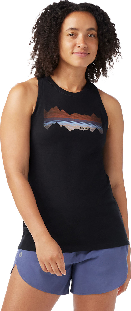 T-shirt Manches Longues Homme SMARTWOOL Mountain Horizon - Taille M - Bleu Nightfall