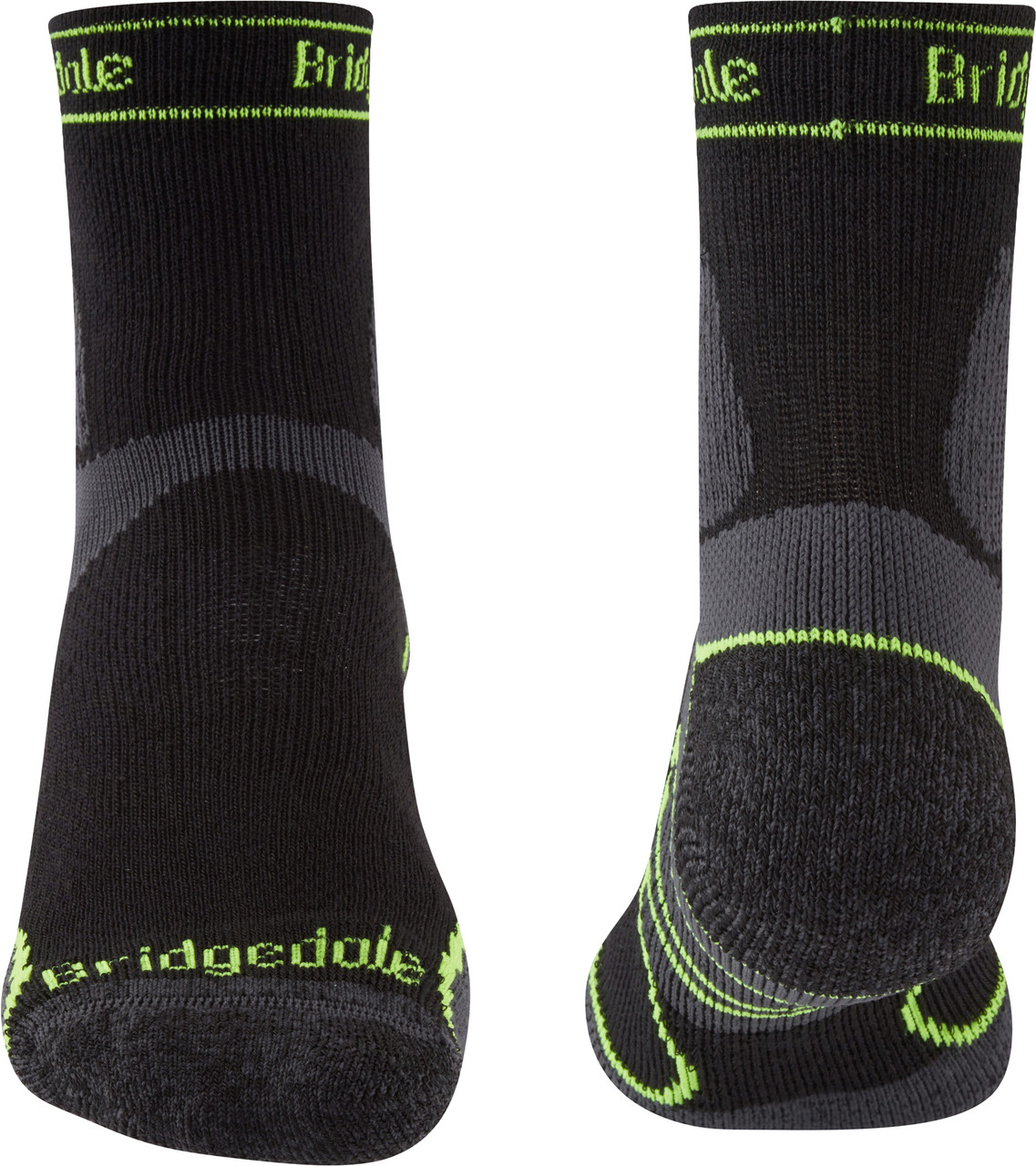 Bridgedale Calzini Hike Ultra Light T2: Uomo, Verde, Taglia XL, In Lana Coolmax, Per Escursioni Estive - 4
