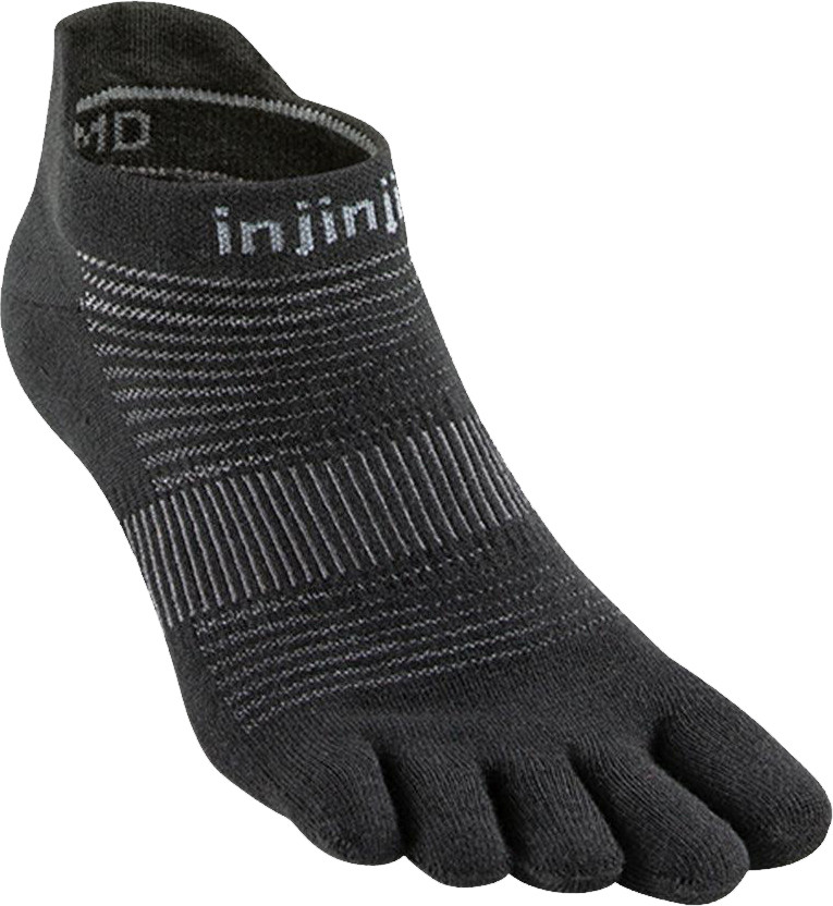 Injinji Run Original Weight - Calzini Invisibili A Dita Per Running Uomo - Nero Small