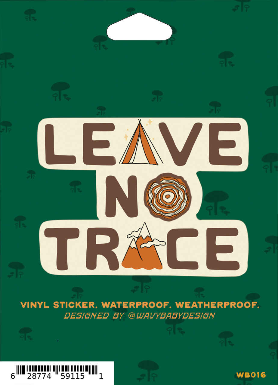 Wavy Baby Design Leave No Trace Sticker | MEC