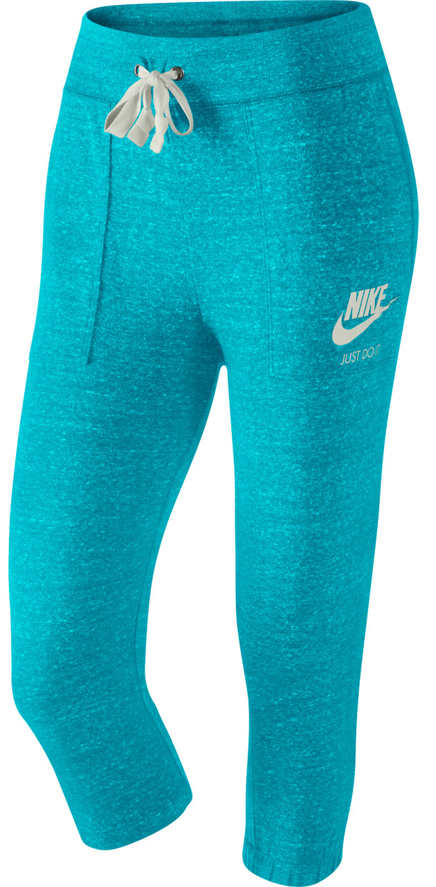 Nike Womens Gym Vintage Capris Gray | White Medium