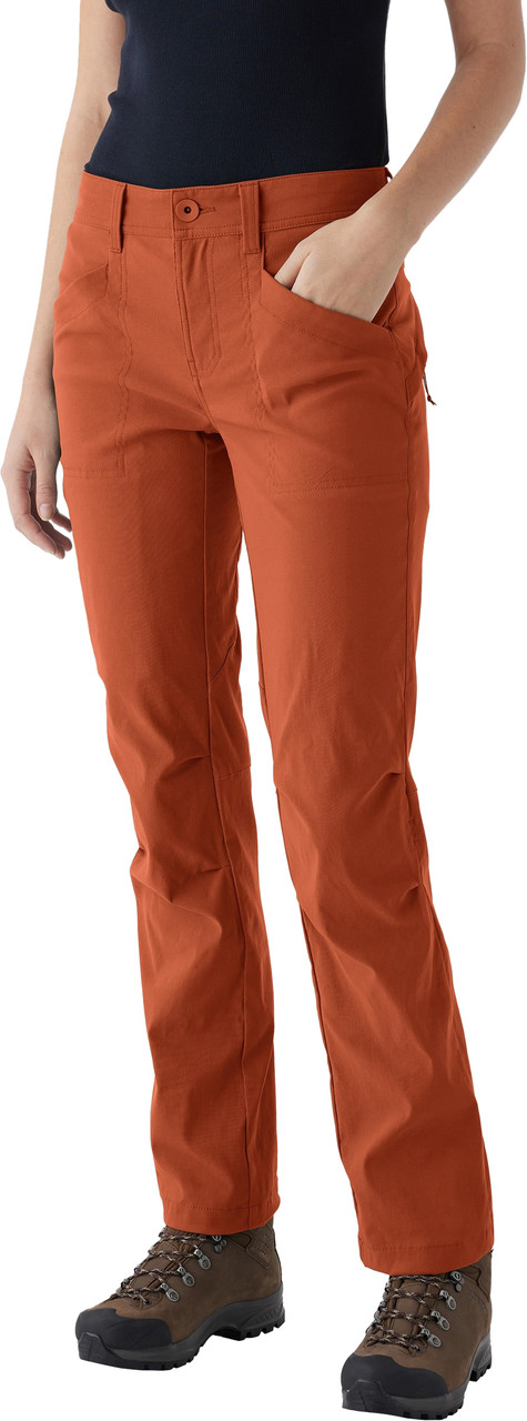 A New Day Pants Women's Size 4 Rust Brown/Orange Stretch Elastizado pants  EUC