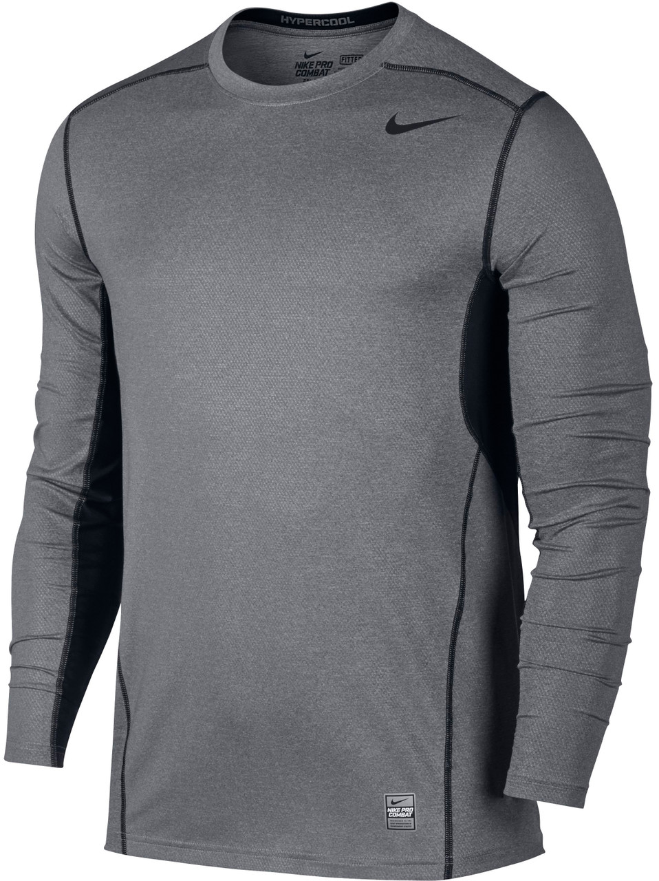 Nike Pro Combat Hypercool Men's Shirt Size Medium Black Dri-Fit Long  Sleeve🥋 