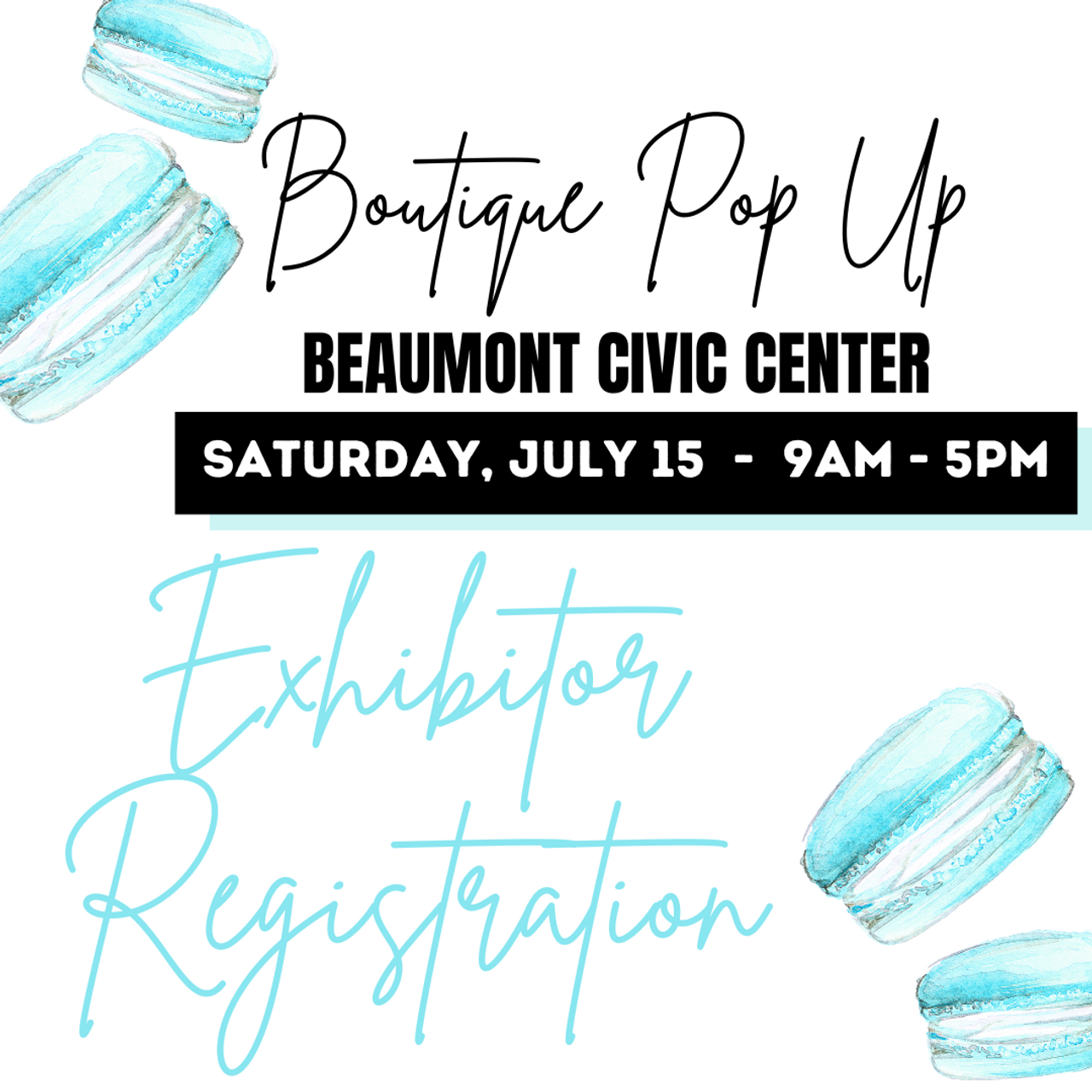 Indoor Registration Beaumont Civic Center Saturday, July 15, 2023