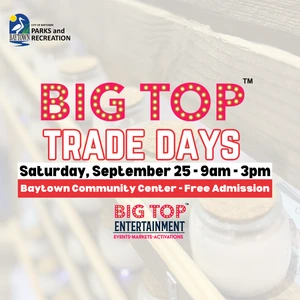 Indoor & Outdoor Registration - Baytown Community Center - Saturday, September 25, 2027 - Baytown, TX - Exhibitor Registration