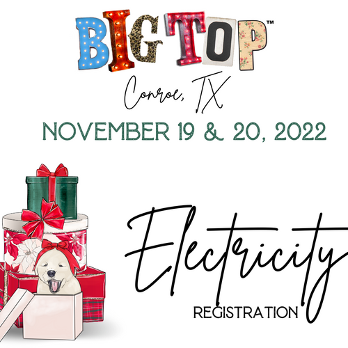 Electricity - Registration - Conroe, TX - Saturday, nOV 19 and Sunday, Nov 20, 2022 - Heritage Park Place - Exhibitor Registration