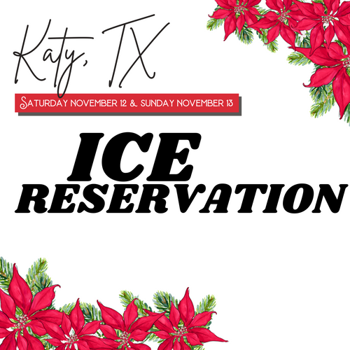 16 lb Bag Ice Reservation - Katy ISD Agricultural Science Center - November 12 - 13, 2022