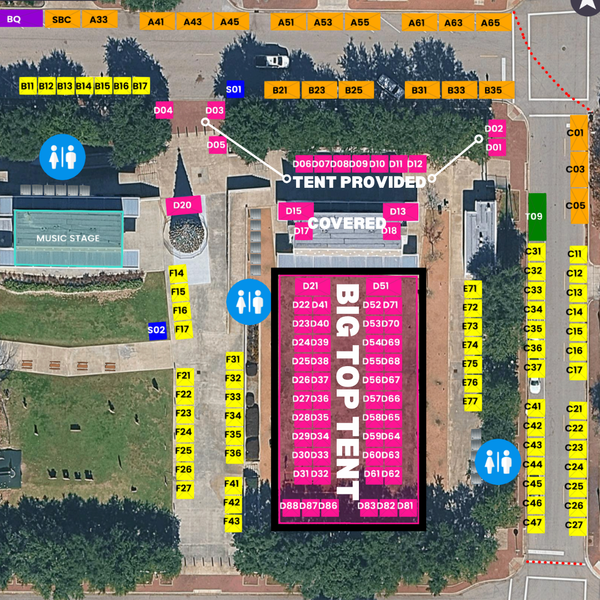 Outdoor Registration - Big Top Shopping Festival - Saturday, November 21 & 22, 2026 - Conroe, TX - Exhibitor Registration