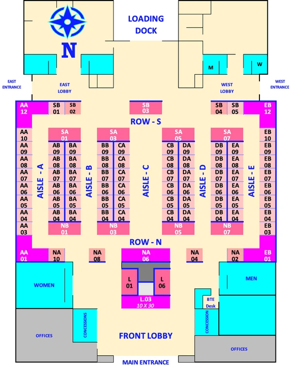 Indoor Registration - Boutique Pop Up Pasadena Convention Center - Saturday, July 24, 2027 - Pasadena, TX - Exhibitor Registration