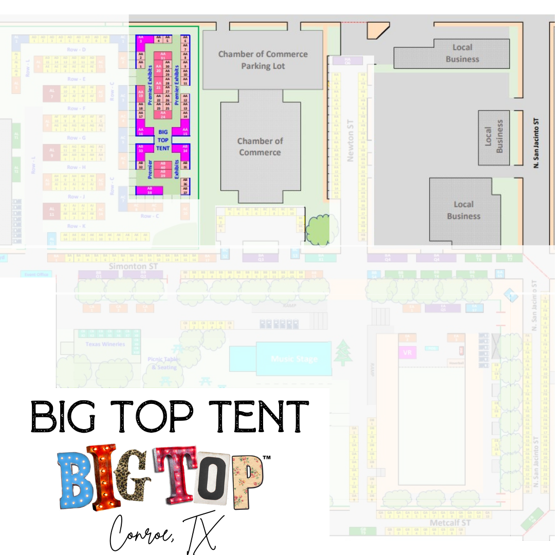 Image of Under The Big Top Tent - Registration - Conroe, TX - Saturday, Nov 19 and Sunday, Nov 20, 2022 - Heritage Park Place - Exhibitor Registration