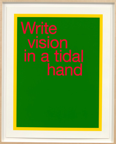 renee green write vision in a tidal hand