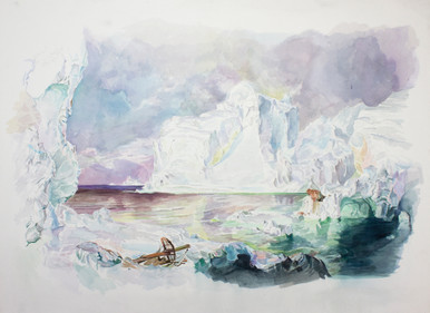 william powhida the icebergs by frederic edwin church 1861 romanticism
