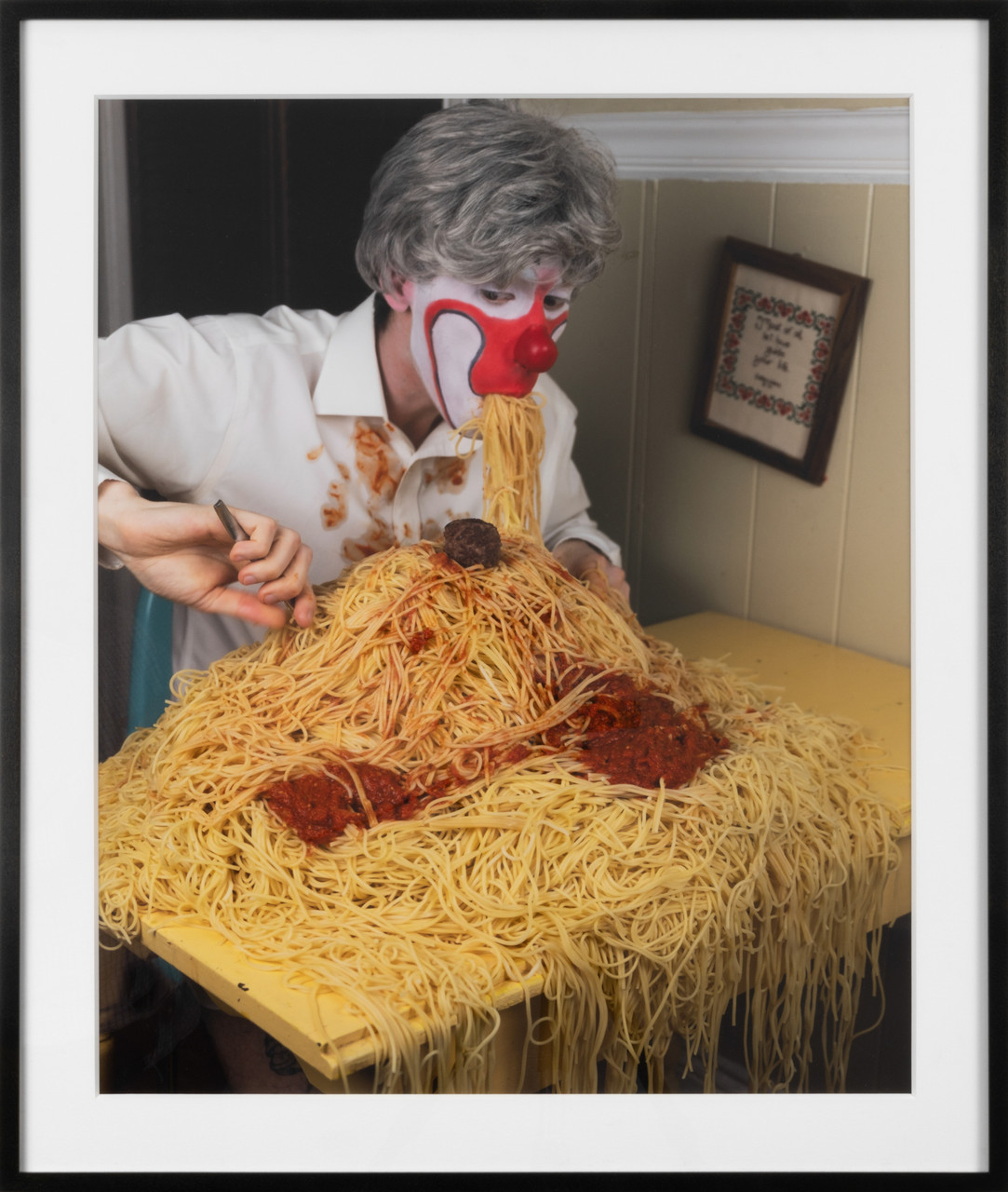 kid eating spaghetti meme