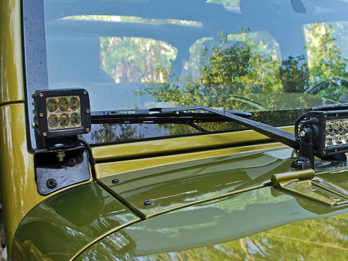 JK Jeep Adjustable A Pillar Mount Kit - Pivot JK Jeep Adjustable A Pillar Mount Kit - Pivot