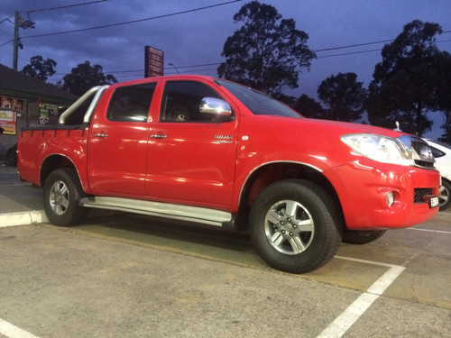 After - Clearance after installing Econo lift kit - 2wd Toyota Hilux 2005 onwards