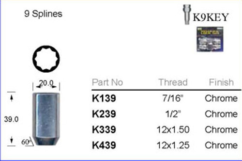 7/16" Chrome Lock Nut - osc - WN34-K139