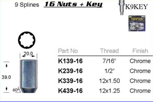 1/2" Chrome Lock Nut - osc - WN35-K239-16