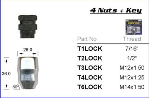 7/16" Chrome Lock Nut - osc - WN37-T1LOCK