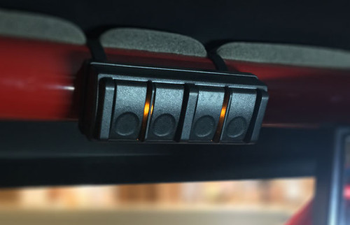 Wireless remote can be mounted anywhere. Magnetic release allows you to remove and use outside your vehicle Wireless remote can be mounted anywhere. Magnetic release allows you to remove and use outside your vehicle