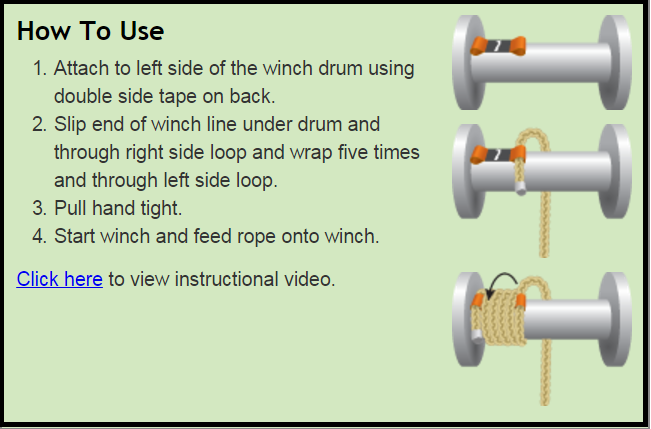 The Grabber - Plasma Winch line Starter - Snake Racing