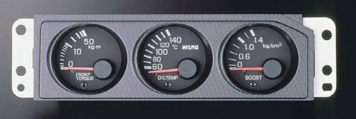 Nismo Triple Sub Meter - Black - BCNR33 Nissan Skyline GT-R - 24845-RN595
