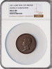 NGC MS61 1821 Great Britain George IV bronze "Coronation" Medal , 49MM