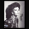 Beckett certified Sophia Loren Hand Signed 7 X 9 B&W Photo Authenticated Autograph