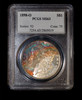 PCGS MS63 1898-O Morgan Dollar - Rainbow toning!!!