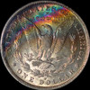 PCGS MS61 1883-O Morgan Dollar - Spectacular Rainbow toning!!!