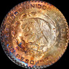 ANACS MS65 1965 Mo Mexico 1 Silver Peso,  nice toning both sides