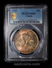 PCGS MS64 1935 Canada George V Silver Dollar beautiful tonings