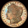 PCGS MS64 1879-S Morgan Dollar - nicely toned both side