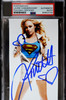 PSA CERTIFIED LAURA VANDERVOORT SUPERGIRL SIGNED 3X5 PHOTOGRAPH