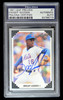 PSA Certified 1991 Leaf Preview #7 - Dwight Gooden signed New York Mets