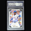 PSA Certified 1991 Leaf Preview #7 - Dwight Gooden signed New York Mets