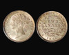 PCGS MS63 1841 C British India queen Victoria Silver 2 Anna