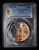 PCGS MS65 1984 Mo Mexico 1 Silver Onza, Monster Toning!!