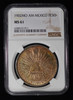 NGC MS61 1902 MO AM Mexico Peso - toned