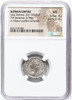 NGC MS 4/5 - 4/5 Roman Imperial: Julia Domna (AD 193-217). AR denarius 20mm, 3.34g