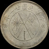 PCGS MS64 1932 China Yunnan Province Crossed flags Silver 20 cents
