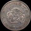 PCGS XF 1881 Meiji Year 14 Japan Silver Yen Gin Countermark left Osaka mint