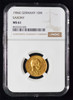 NGC MS61  1906-E German States Saxony  Friedrich August III gold 10 Mark