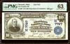 PMG 63 1902 National Currency Franklin National Bank, Newark Ohio $10 CH#7787