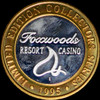 .999 Silver Foxwood Casino Connecticut $10 limited edition 0.6 oz SM2152
