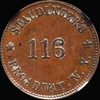 NGC MS62 1863 Staudinger's, New York Civil War Token, Fuld-NY630BS-2a, R.1.