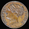 1837 Great Britain Victoria 'Cumberland Jack' 'To Hanover' Gaming Token sm2162